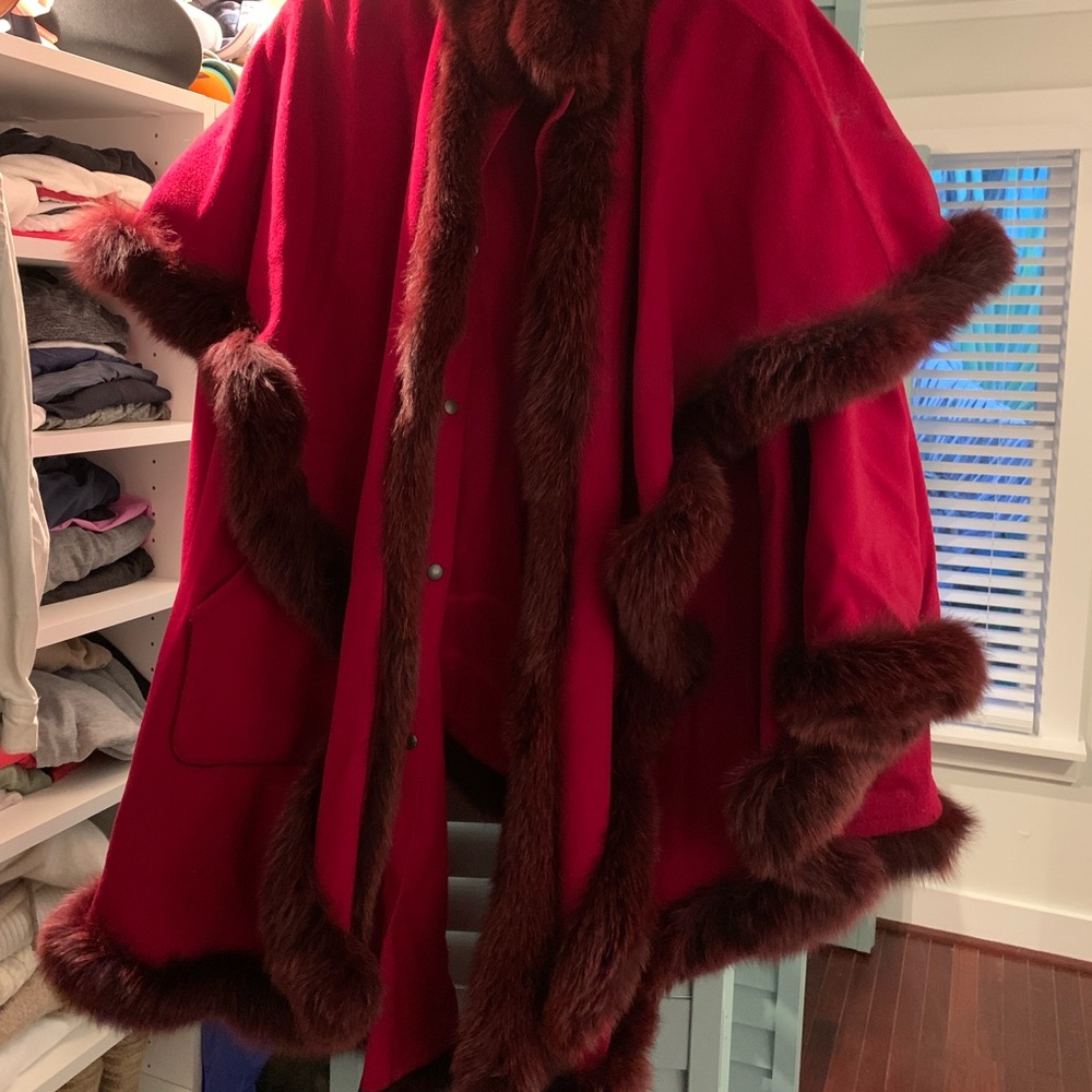 Red Fox lined cape